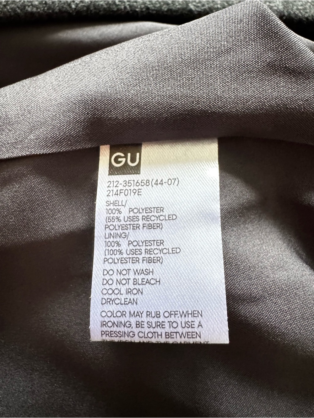 GU Cozy Melton Tailored Coat - Picture 6 of 8